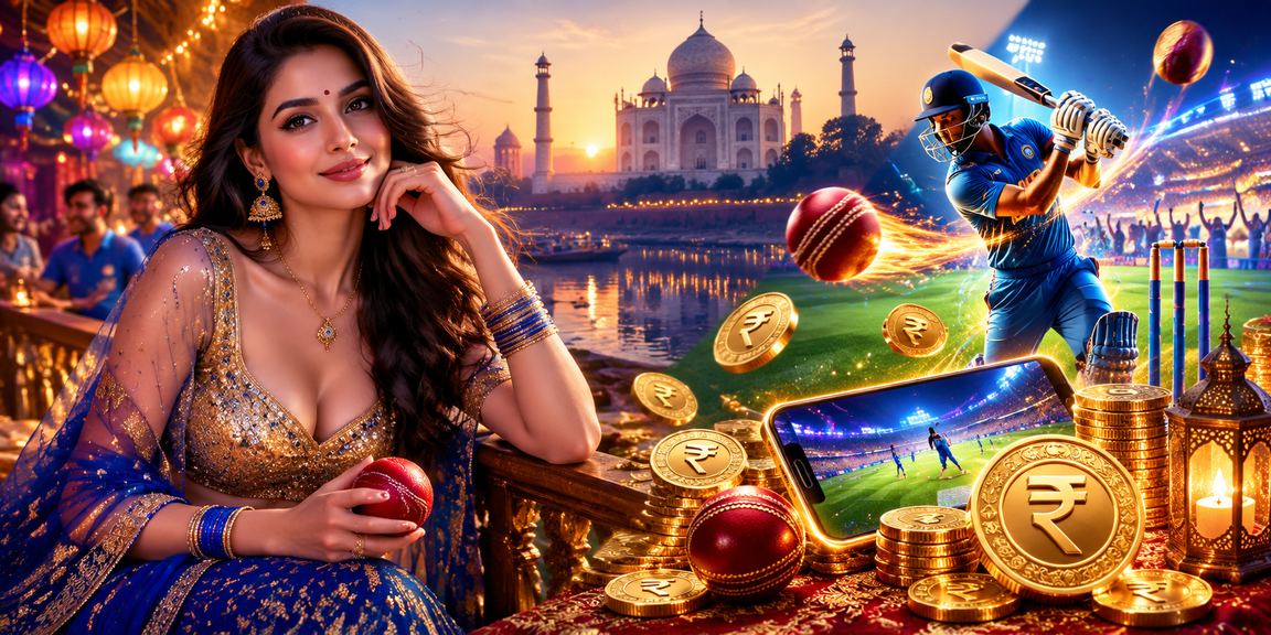 Indian player enjoying responsible gaming at cricket match