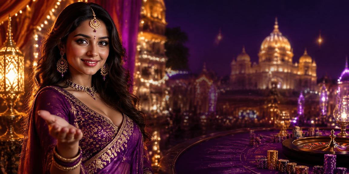 Modern casino app interface with Bollywood styling